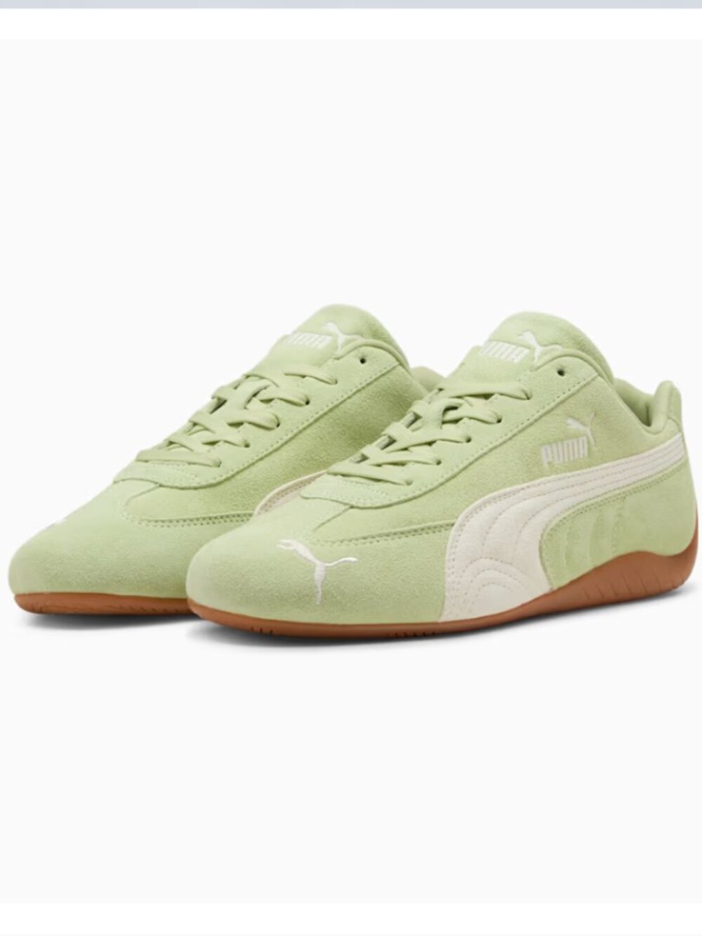 PUMA SPEEDCAT OG IN PISTACHIO GREEN SUEDE SIZE US WOMEN'S 8.5